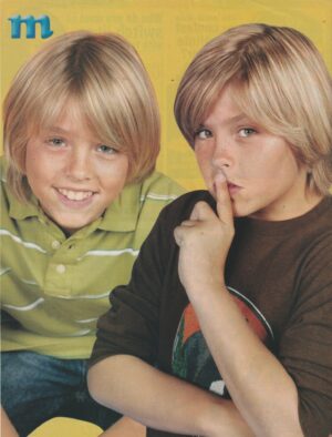 Cole Sprouse Dylan Sprouse teen magazine pinup clipping SHHHH M brothers RARE