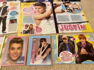 Justin Bieber teen magazine pinup clippings lot Teen Beat J-14 Twist M Bop pix 2