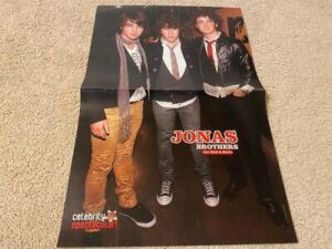 Jonas Brothers teen magazine poster clippings Celebrity Spectacular Kevin scarf