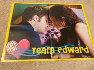 Robert Pattinson Kristen Stewart teen magazine poster clipping Team Edward pix