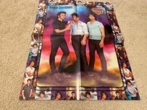 Jonas Brothers teen magazine poster clipping Twist colorful background Sucker