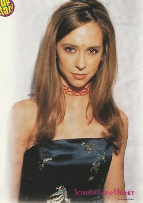 Jennifer Love Hewitt teen magazine pinup clipping blue dress Pop Star pix