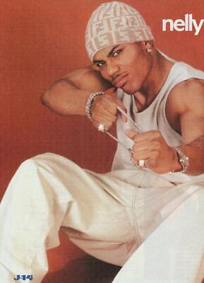 Nelly teen magazine pinup clipping white pants muscles J-14 teen idols