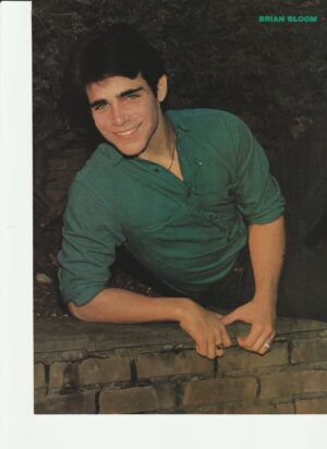 A-ha Brian Bloom teen magazine pinup laying on bricks Teen Machine