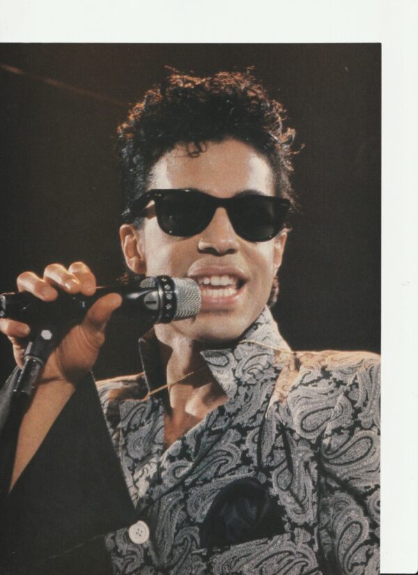 A-ha Prince teen magazine pinup clipping sunglasses Bop - Image 2