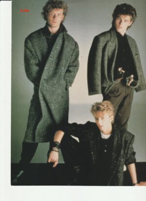 A-ha teen magazine pinup clipping Teen Set black dress coats