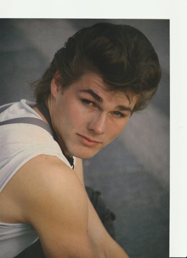 A-ha Morten Harket teen magazine pinup clipping muscles white shirt Bop