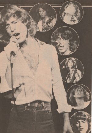 Andy Gibb teen magazine pinup multi pix on stage Teen Beat