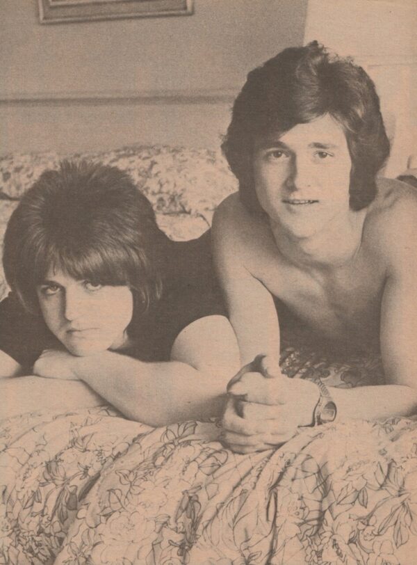 Bay City Rollers teen magazine pinup clipping shirtless bed Teen Beat