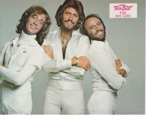 Bee Gees teen magazine pinup clipping white jeans hot Teen Beat