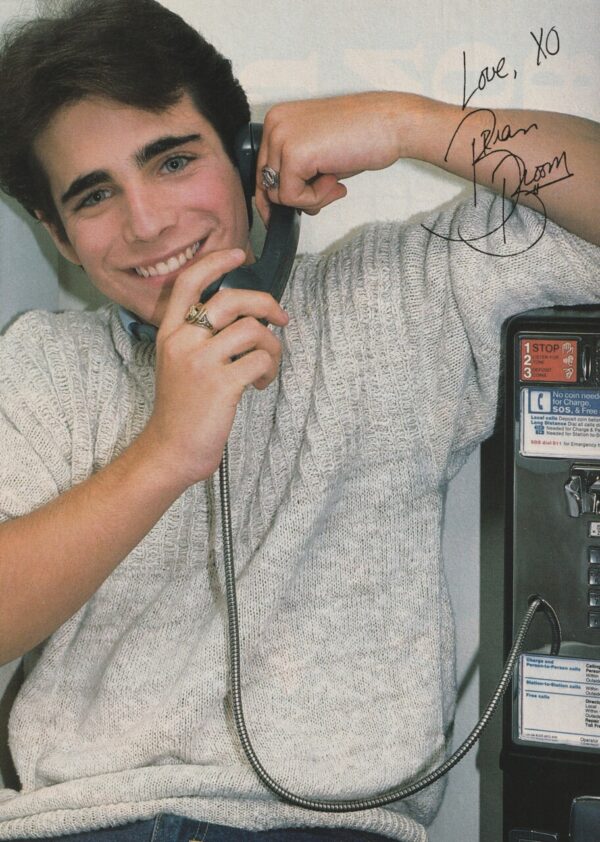 Brian Bloom Jon Bon Jovi teen magazine pinup clipping phone call Teen Machine