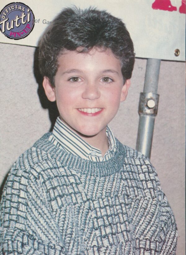 Chad Allen Fred Savage teen magazine pinup clipping Tutti Frutti serious look - Image 2