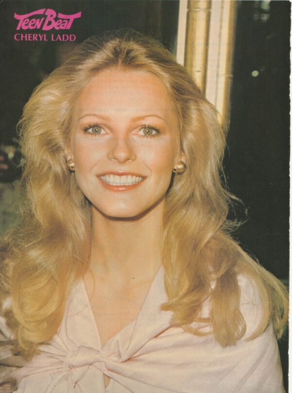 Cheryl Ladd teen magazine pinup clipping white shirt Teen Beat