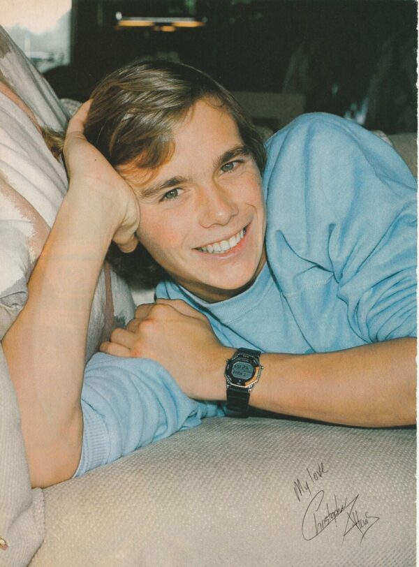 Christopher Atkins teen magazine pinup clipping bed 80's Blue Lagoon pix