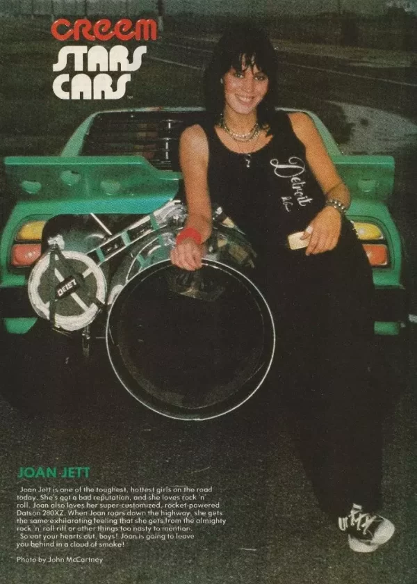 Joan Jett teen magazine pinup clipping Cream pix vintage sexy Nissan rock idols