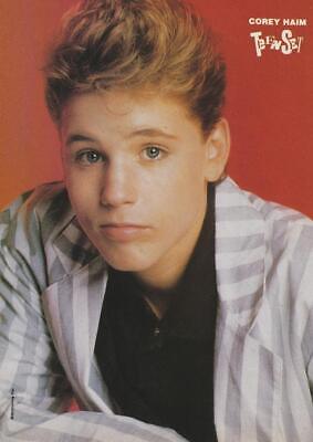 Corey Haim Teen Set black shirt lips idols child star