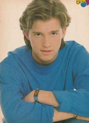 Chris Young teen magazine pinup clipping blue shirt vintage 80's Bop photo shoot