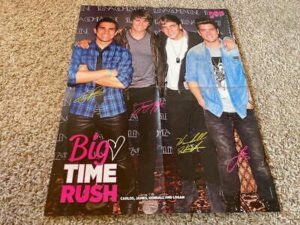 Justin Bieber Big Time Rush teen magazine poster clipping black jeans Bop Twist