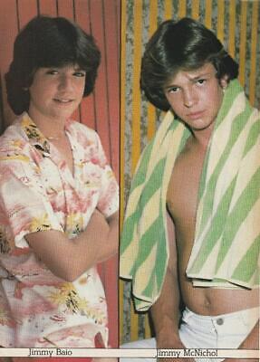 Jimmy Mcnichol Jimmy Baio teen magazine pinup clipping shirtless sexy pose Bop