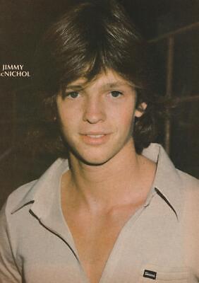 Jimmy Mcnichol teen magazine pinup clipping Teen Machine 70's cream shirt