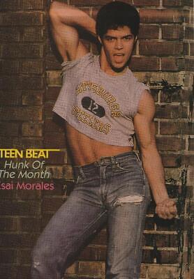 John Stamos Esai Morales teen magazine pinup clipping modeling pose Tiger Beat