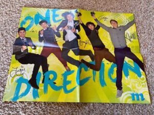 Austin Mahone One Direction teen magazine poster clipping jumping M Tiger Beat