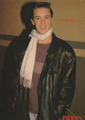 James Wlcek Wil Wheaton magazine pinup clipping leather jacket Faves Teen Beat