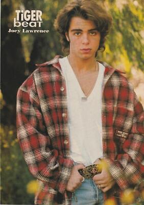 Joey Lawrence teen magazine pinup clipping red flannel shirt Tiger Beat pix