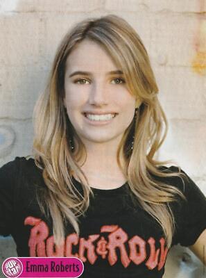 Emma Roberts Chris Brown teen magazine pinup clipping Rock and Roll shirt Idols