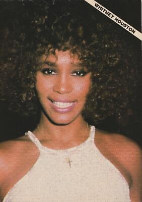 Whitney Houston Tom Cruise teen magazine pinup clipping Teen Beat Rip RARE