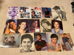 Rob Lowe teen magazine pinup clipping lot Teen Beat Tiger Beat Bop pix 80's