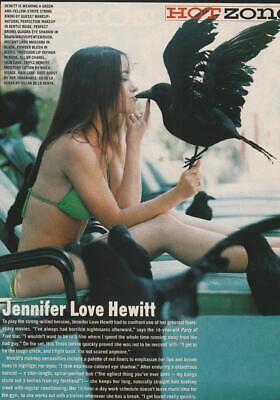 Jennifer Love Hewitt teen magazine pinup clipping swimsuit barefoot Bop 16 mag