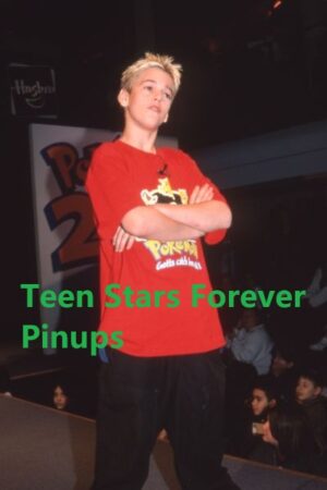 Aaron Carter 4×6 or 8×10 Photo vintage Pokemon red t-shirt 90’s Teen Idol