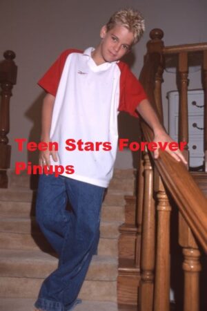 Aaron Carter 4×6 or 8×10 Photo vintage home jeans staircase full body 90's Teen Idols