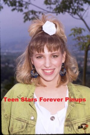 Debbie Gibson 4×6 or 8×10 Photo vintage 80's green jacket close up teen idols