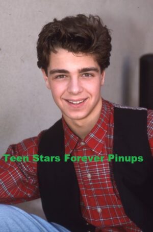 Joey Lawrence 4×6 or 8×10 Photo black vest 90's teen idols Blossom teen magazine pinups celebrity podcast