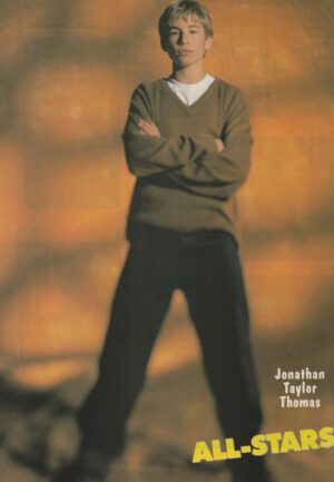 Jonathan Taylor Thomas teen magazine pinup clipping black jeans hot All-Stars