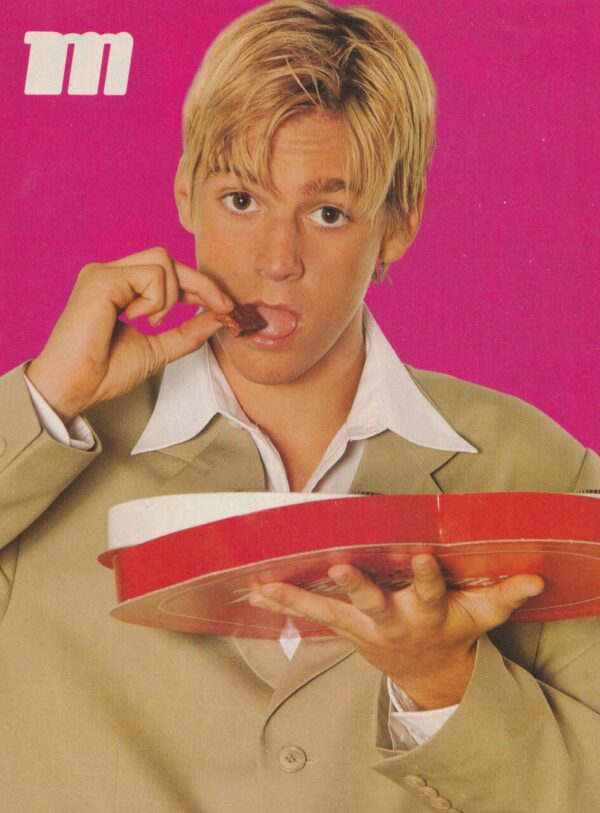 Aaron Carter teen magazine pinup clipping Valentine's Day M