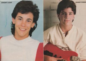 Jeremy Licht Danny Ponce pinup pix teen idols publication 80's teen magazines