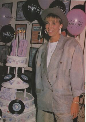 Debbie Gibson Corey Feldman teen magazine pinup clipping 18th birthday party