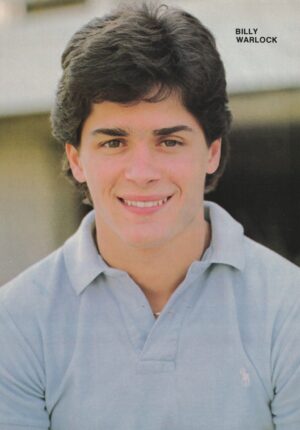 Billy Warlock teen magazine pinup clipping blue polo shirt pix