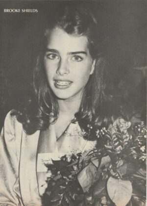 Brooke Shields teen magazine pinup flowers