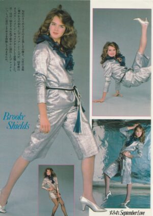 Brooke Shields teen magazine pinup long legs September love Japan pix