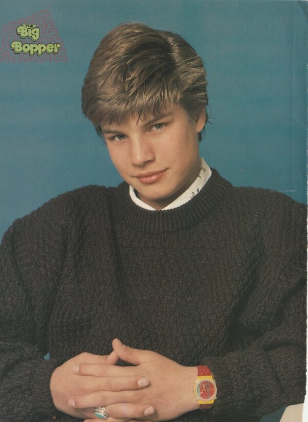 Jay Ferguson teen magazine pinup clipping grey sweater Big Bopper