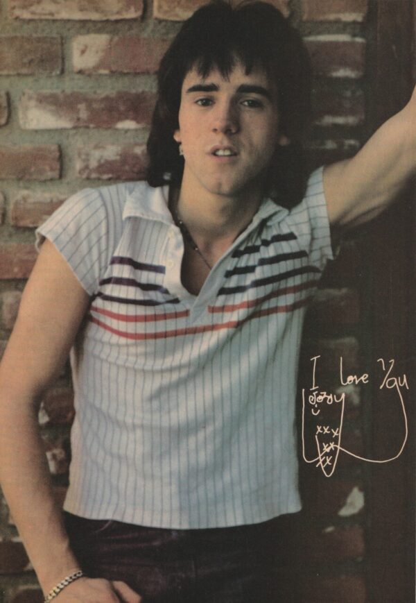 Bay City Rollers teen magazine pinup brick wall arms Teen Beat