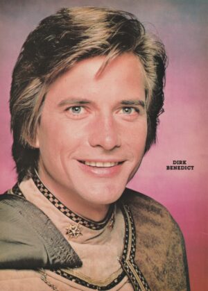 Dirk Benedict teen magazine pinup clipping close up