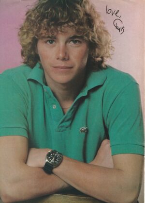 Christopher Atkins Air Supply teen magazine pinup clipping green shirt Teen Beat