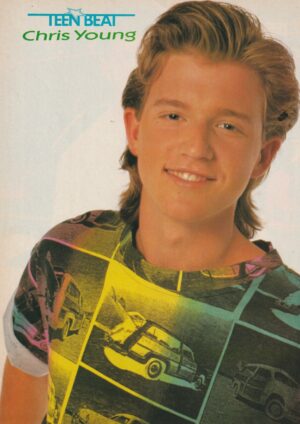 Chris Young Kirk Cameron teen magazine pinup clipping car shirt Teen Beat