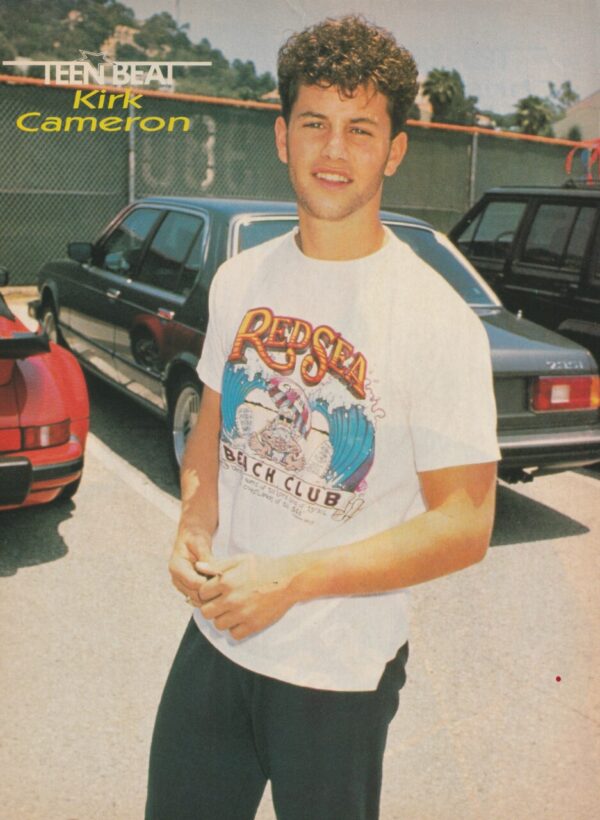 Chris Young Kirk Cameron teen magazine pinup clipping car shirt Teen Beat - Image 2