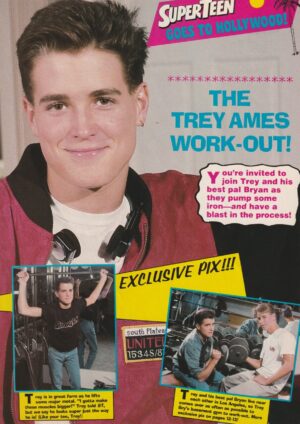 Chris Young Trey Ames teen magazine pinup working out